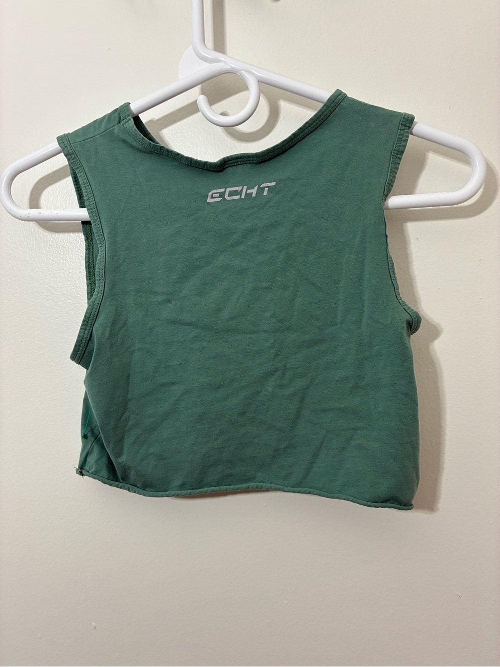 Echt Green Cropped Tank Top Size S